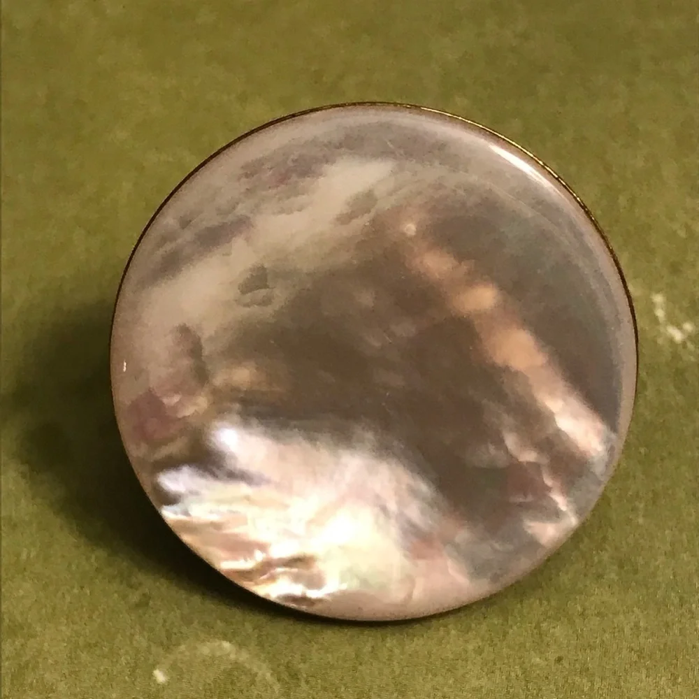 Vintage Mother of Pearl Cuff Links shiny fancy formal or daily wear